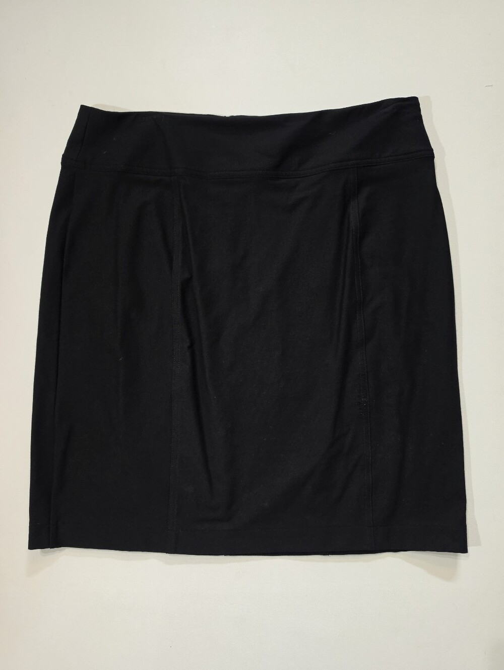 Chicos Travelers Collection Skirt Womens 2XL Black Minimalist Casual Goth Style